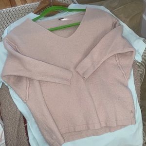 Free People Sweater Blush Pink